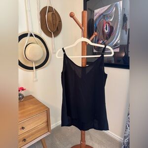 Black tank with button down back size small-medium